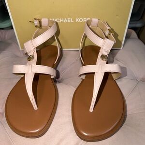 Michael Kors Blush and Tan Sandals